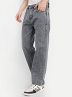 Grey-Black  Regular Straight Trouser
