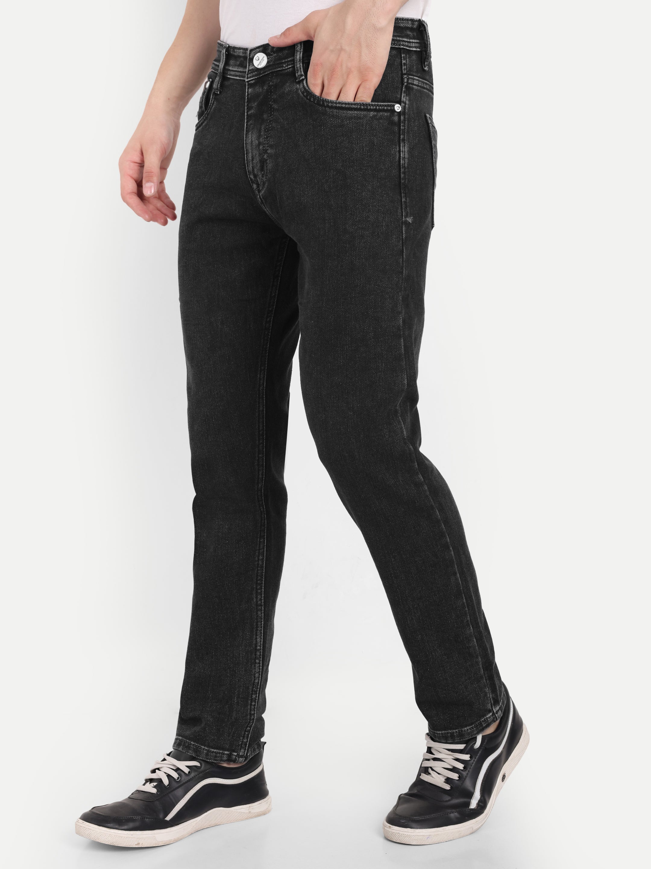 Carbon Black Men's  Stretchable  Pant