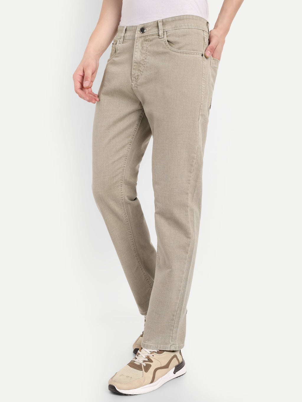 Beige  Men's Pant