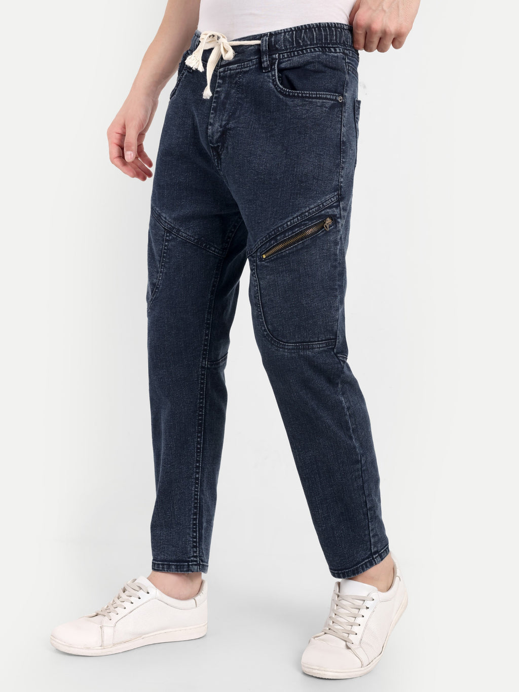 Dark Indigo Men's Surgical Jeans | Carrot Fit | 5 pockets + Zipper