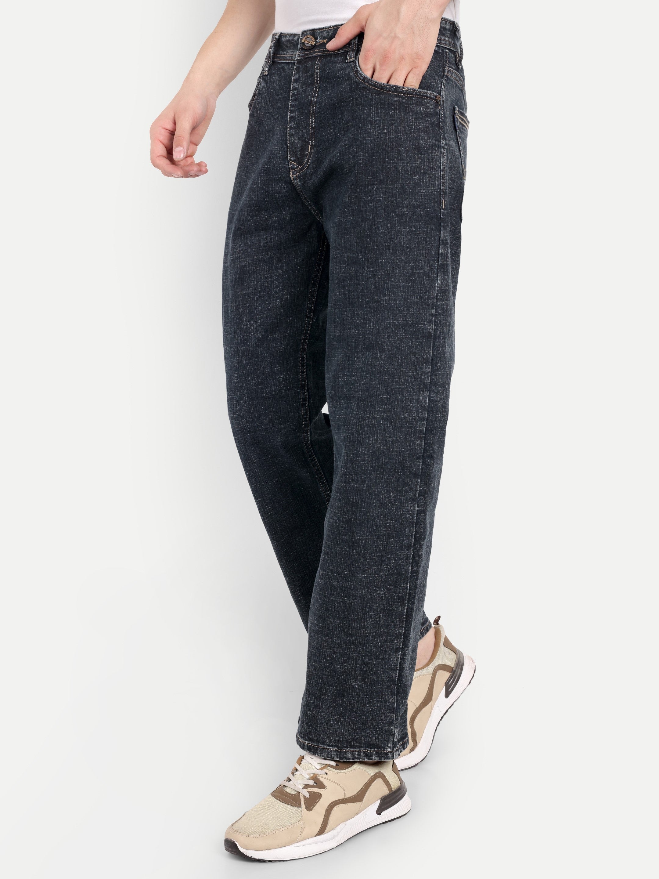 Charcoal Black   Stretchable  Pant