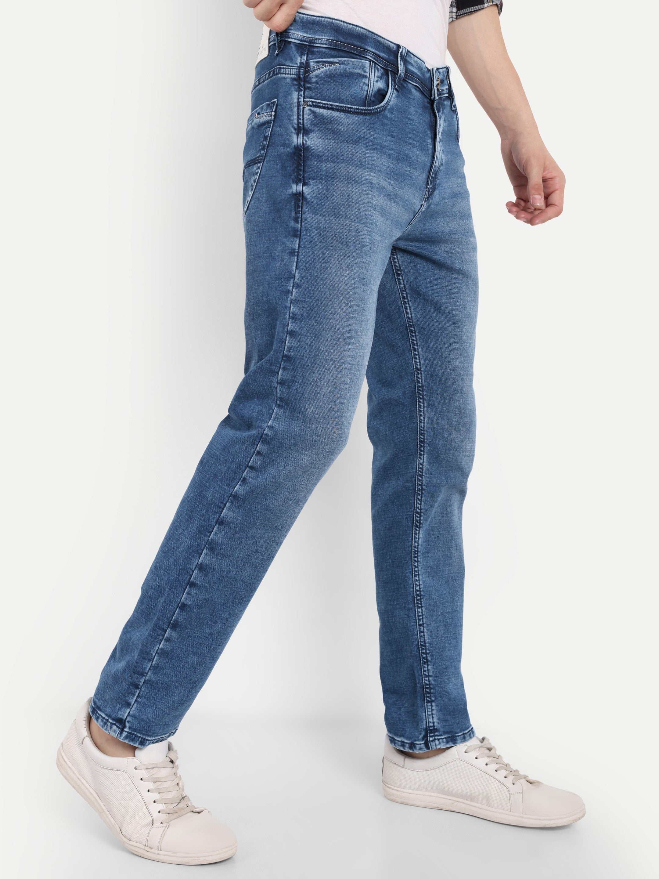 Indigo Blue Men's Pant Stretchable