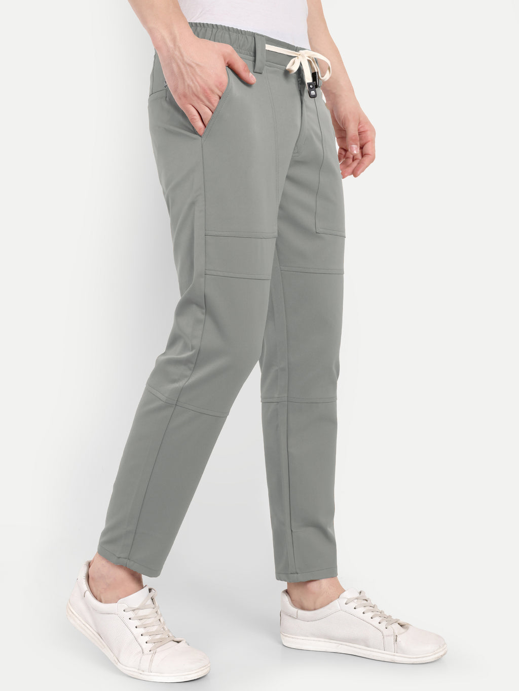 Light grey Men's  Stretchable Pant