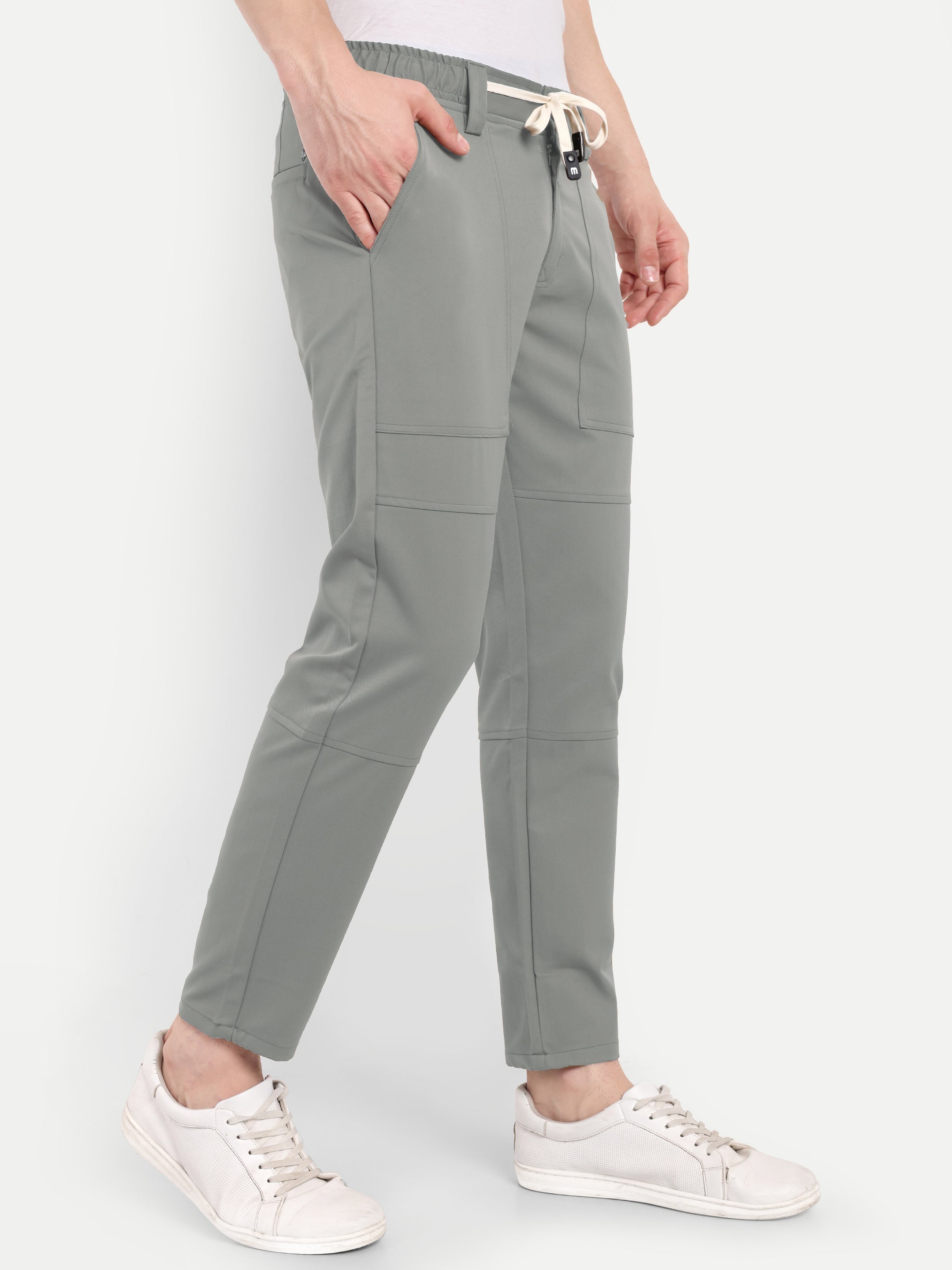 Light grey Men's  Stretchable Pant