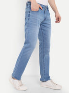 Sky Blue Men's Pant Stretchable