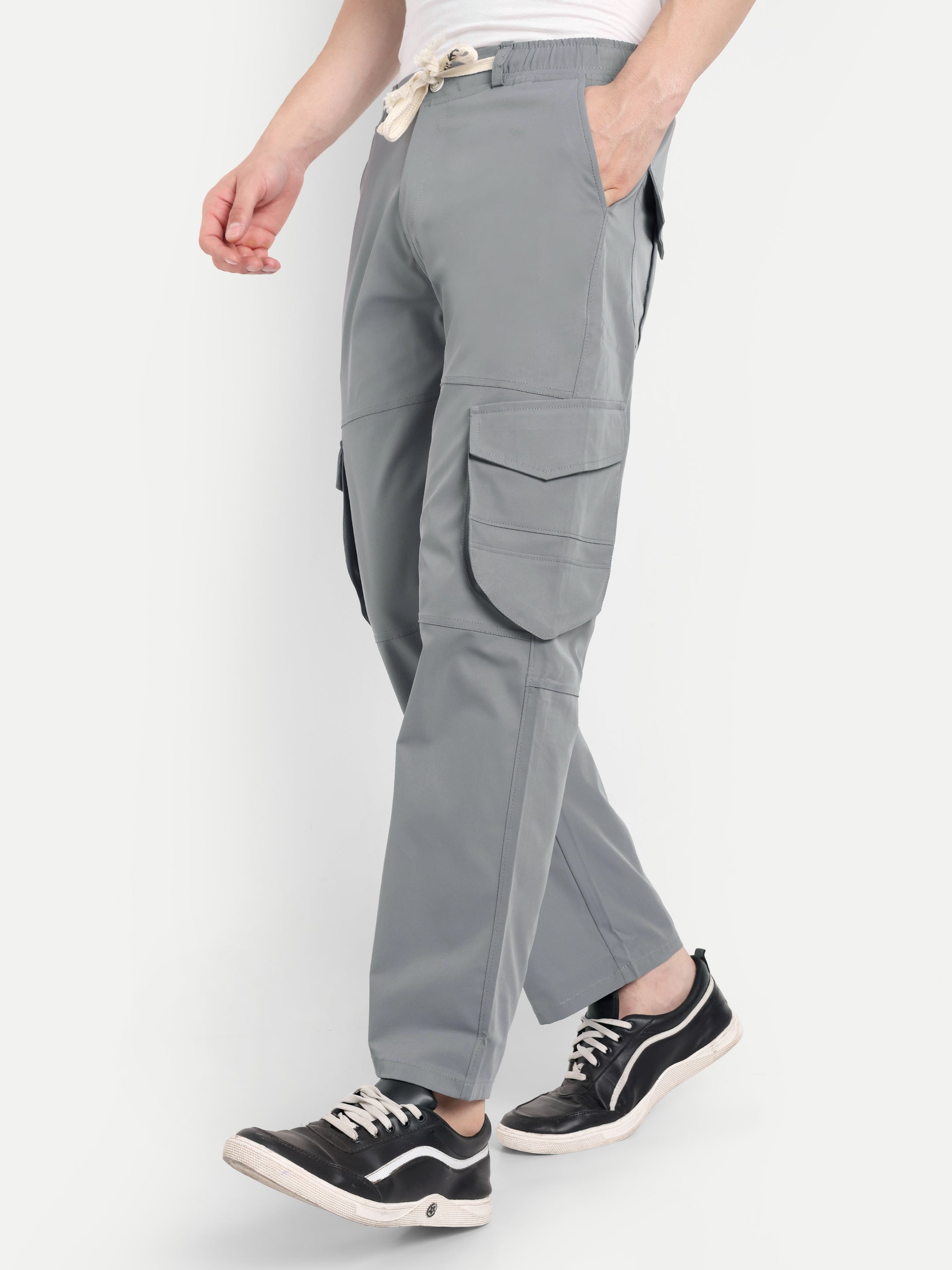 Dark Grey Men's Urban Style Cargos | Korean Fashion