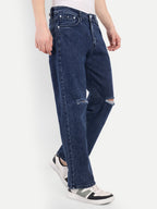 Blue Men's Pant Stretchable,