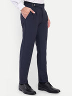 Navy Blue Gurkha style trousers for men | Office & Formal Wear | Korean Style