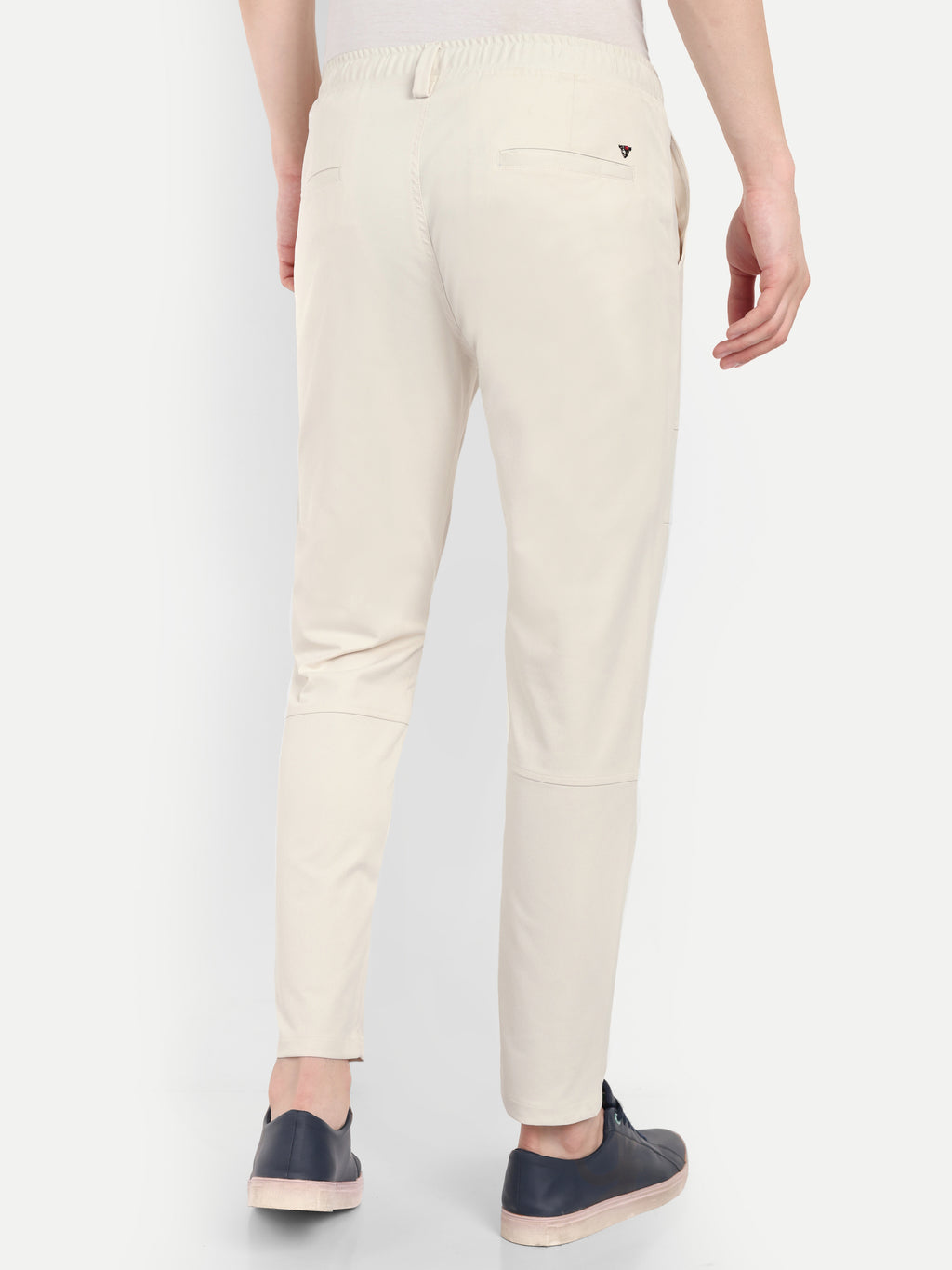 Cream Men's  Stretchable Pant