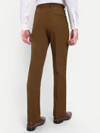 Earth Brown Men's Formal Bootcut trousers | Office Wear & Party Wear