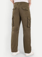Earth Brown Men's Cargo | Straight Fit