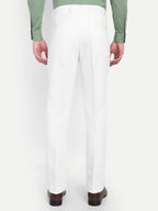 White Men's Formal Bootcut trousers | Office Wear & Party Wear
