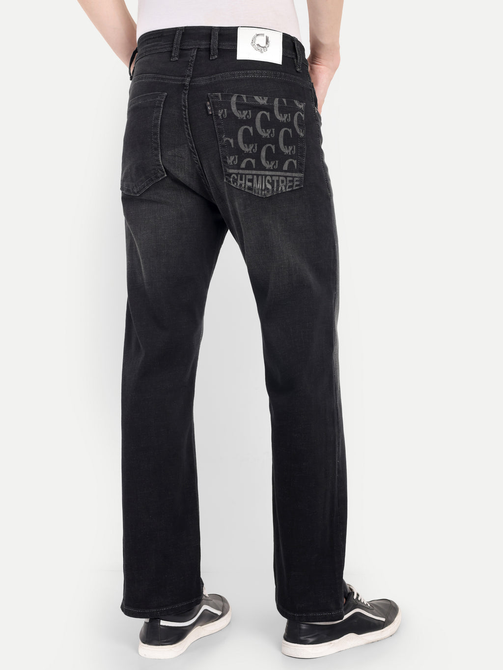 Vintage Black Men's  Stretchable  Pant