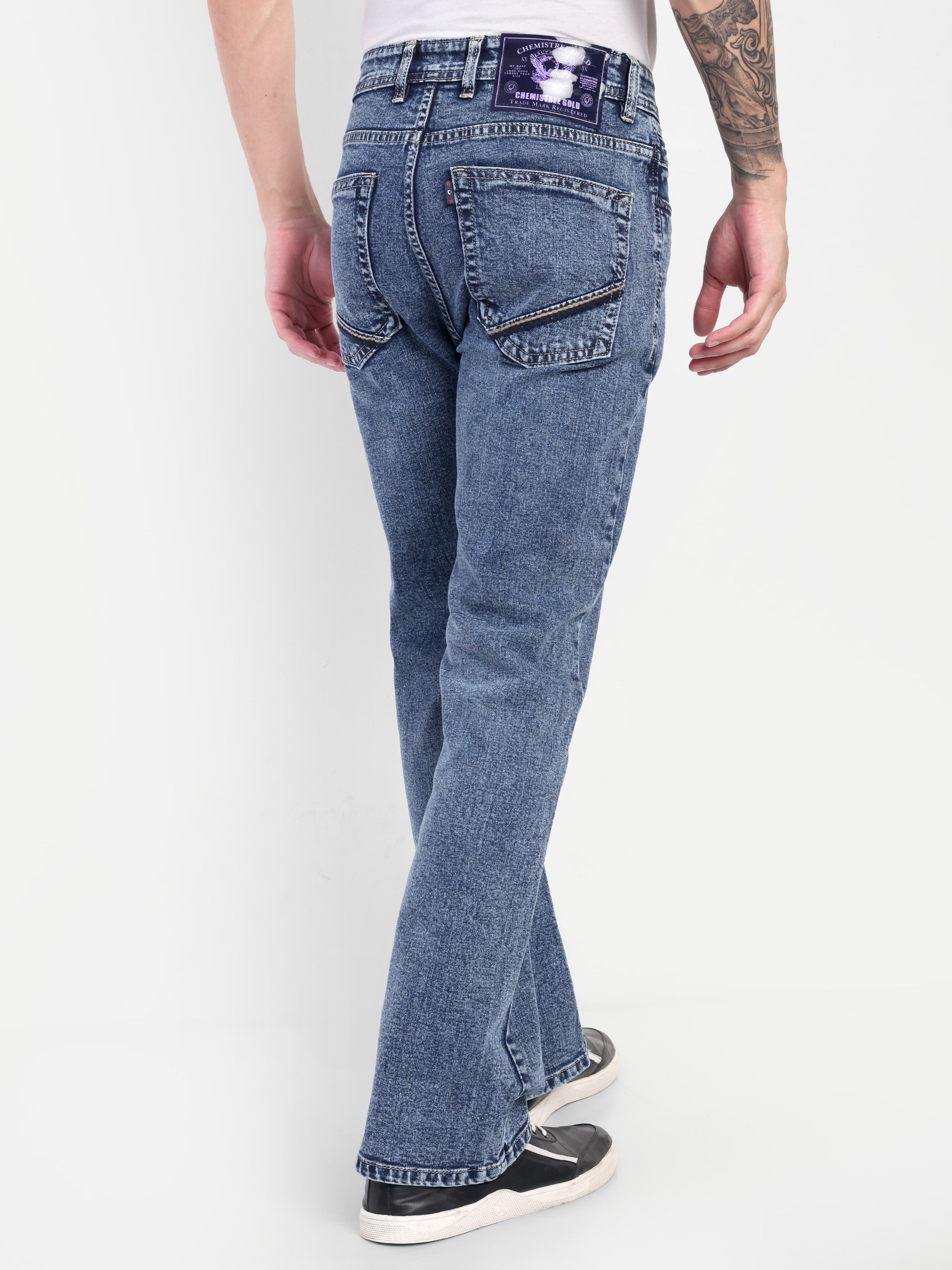 Indigo Blue Bell Bottom jeans for men