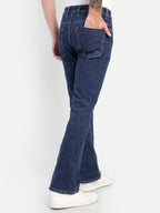 Deep Blue Men's Pant Bell Bottom shaped jeans