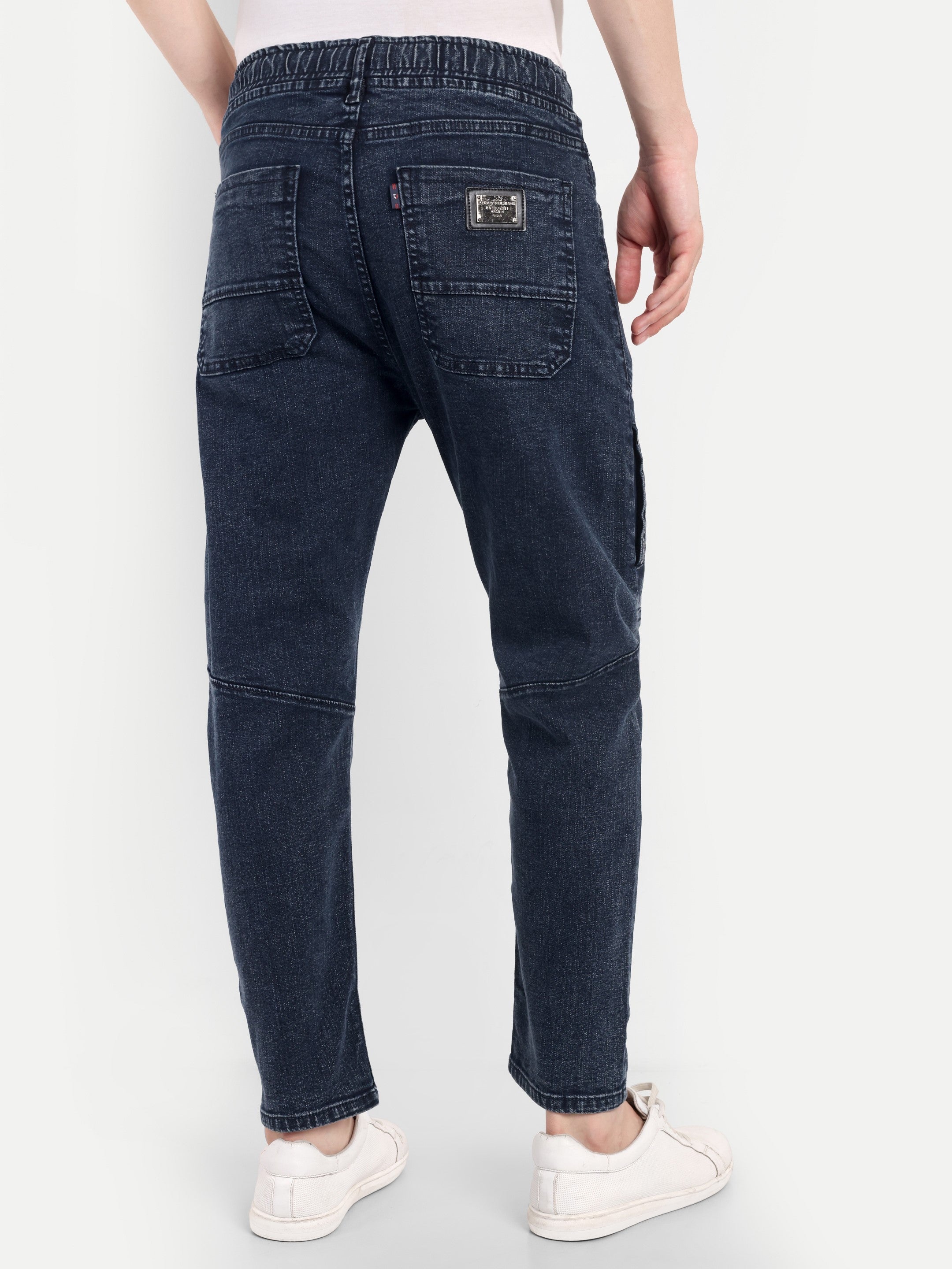 Dark Indigo Men's Surgical Jeans | Carrot Fit | 5 pockets + Zipper