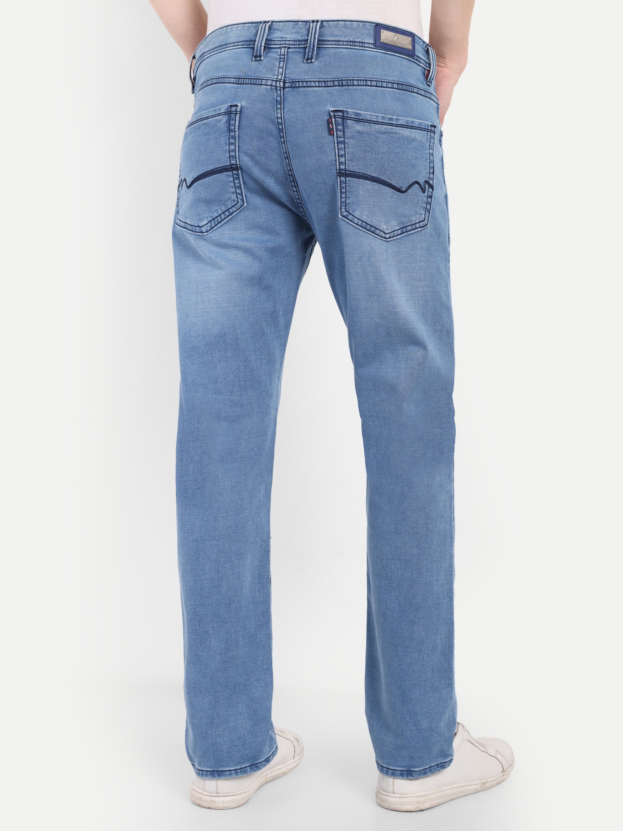 Sky Blue Men's Pant Stretchable