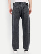 CJ-55690-2-28 || Ash Black Men's Pant Stretchable, mid rise, clean look, 5 pockets, regular length, straight fit