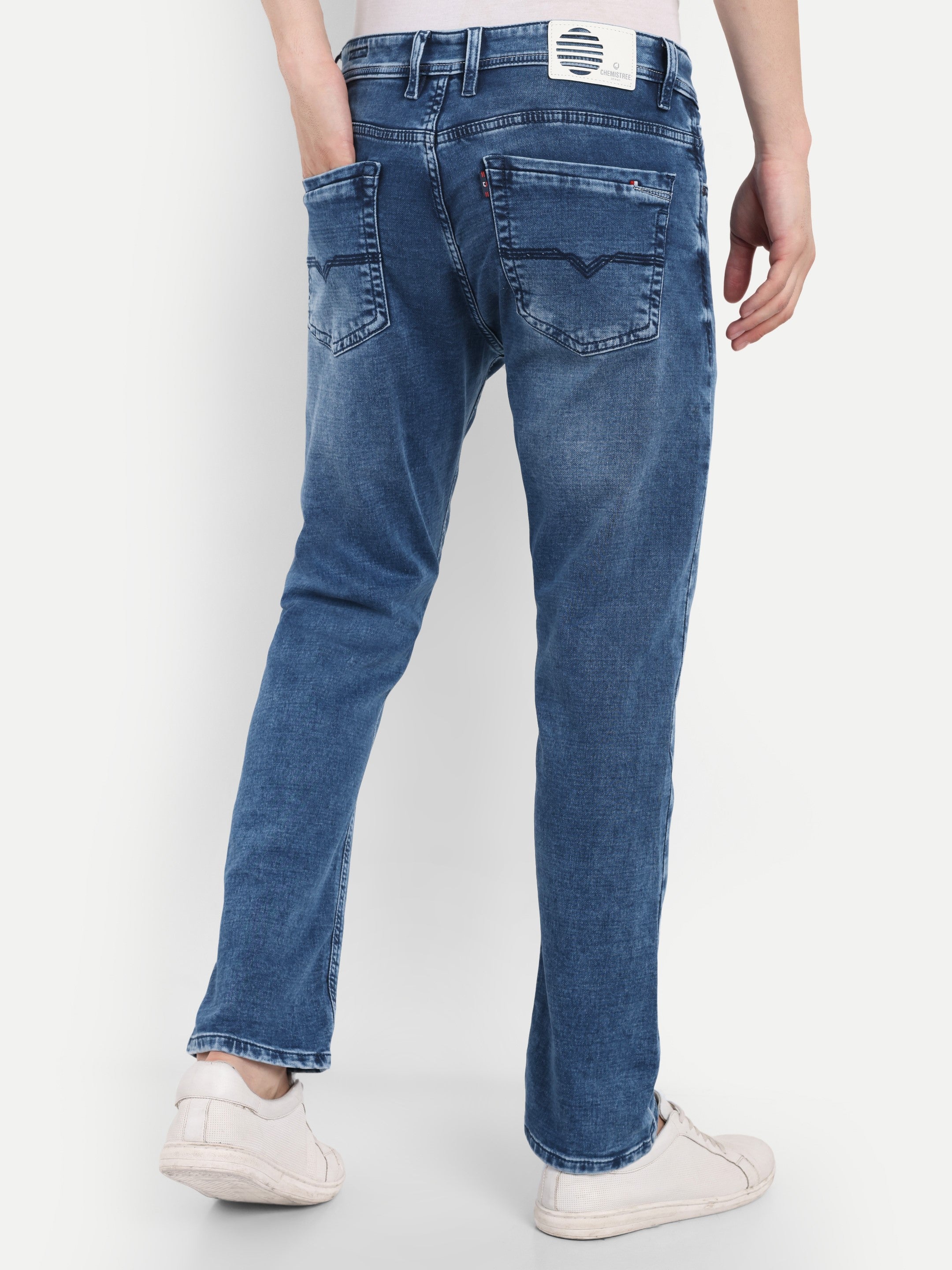 Indigo Blue Men's Pant Stretchable