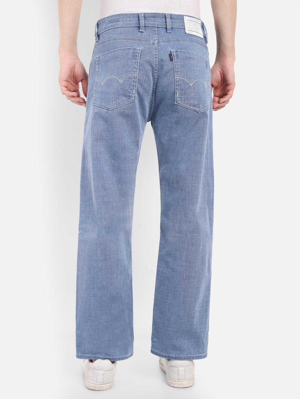 Ice Blue Men's  Straight Fit Jeans