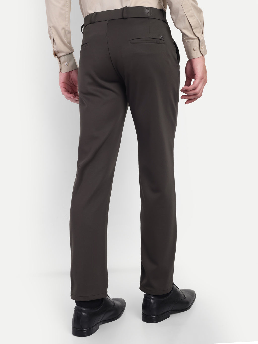 Men’s 4-way Coffee Brown Trousers | Office and Party wear