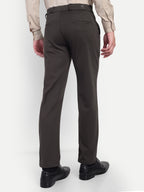Men’s 4-way Coffee Brown Trousers | Office and Party wear
