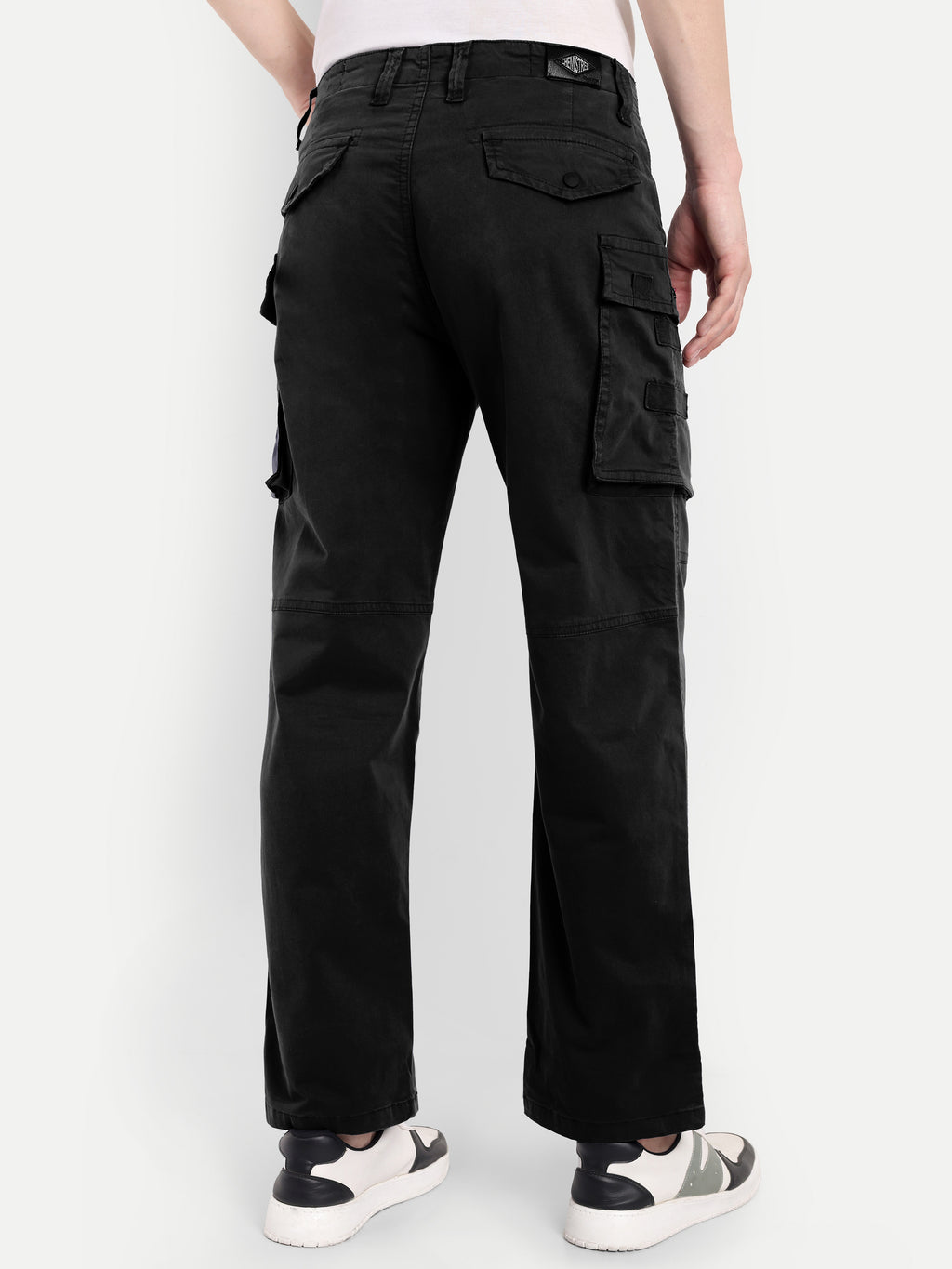 Black Men's Cargo | Straight Fit