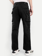 Black Men's Cargo | Straight Fit