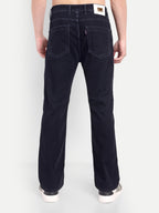 CHEMISTREE Velvet Corduroy Denim Jeans for Men | Premium Fabric | Diagonal Weave | Bootcut Blue-Black