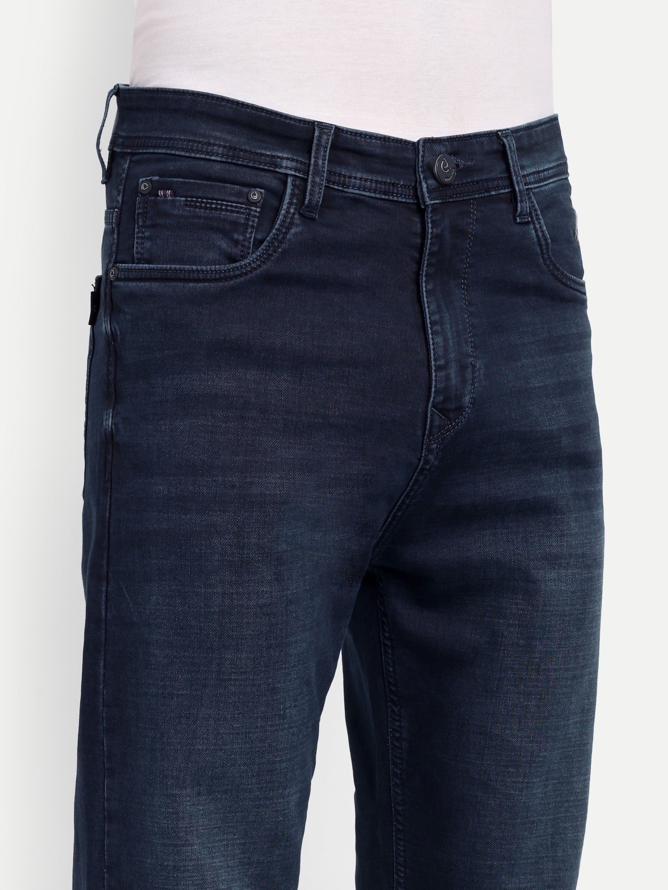 Deep  Blue Men's  Stretchable Pants