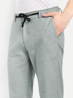 Grey Pant original linen, lightweight, stretchable, 100% safe dye, 6 pockets, clean look