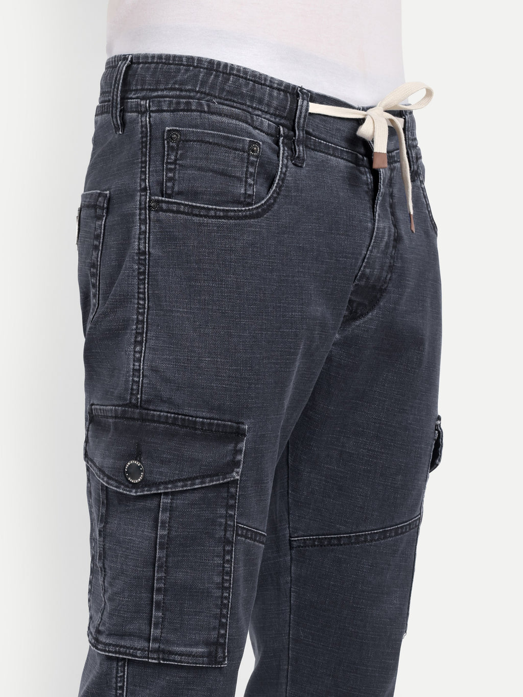 Men's Denim Cargo | Carrot Fit