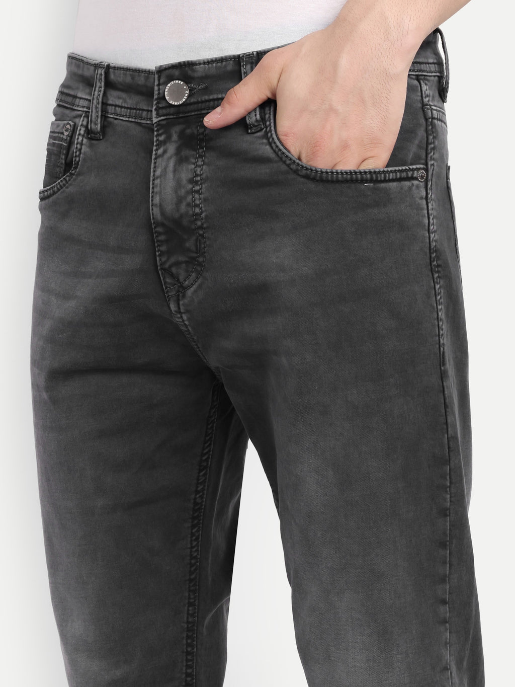 Charcoal Black Men’s Jeans | Regular Fit