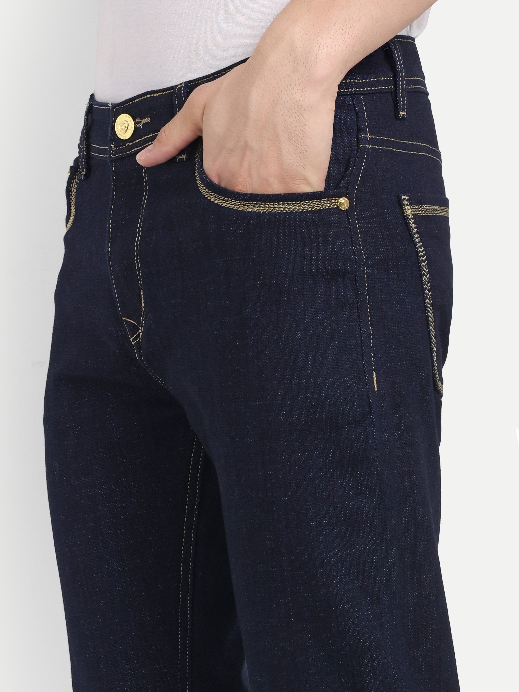Indigo Blue   Men's  Stretchabl Pant