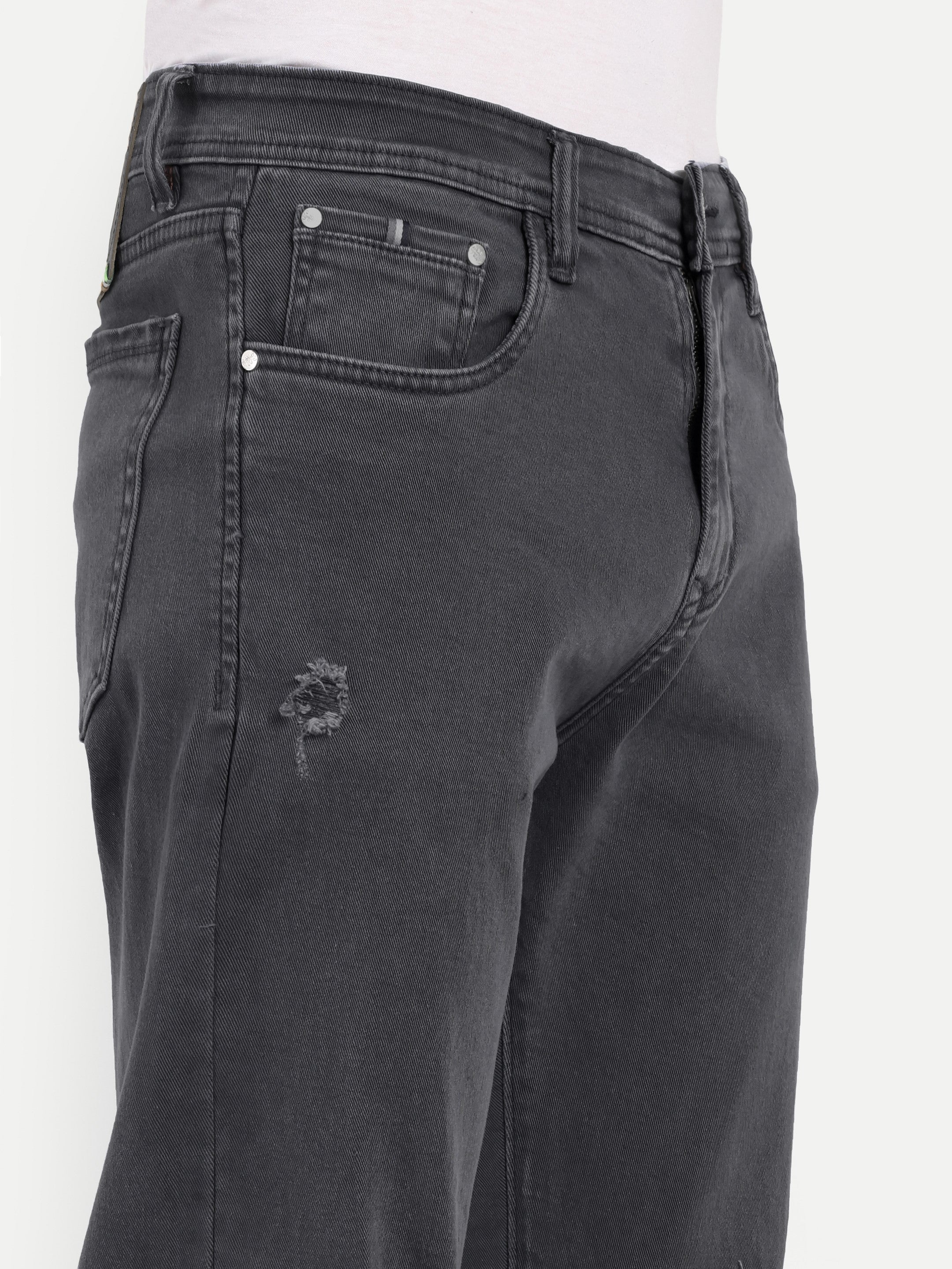 Charcoal Black Men's   Denim Pants