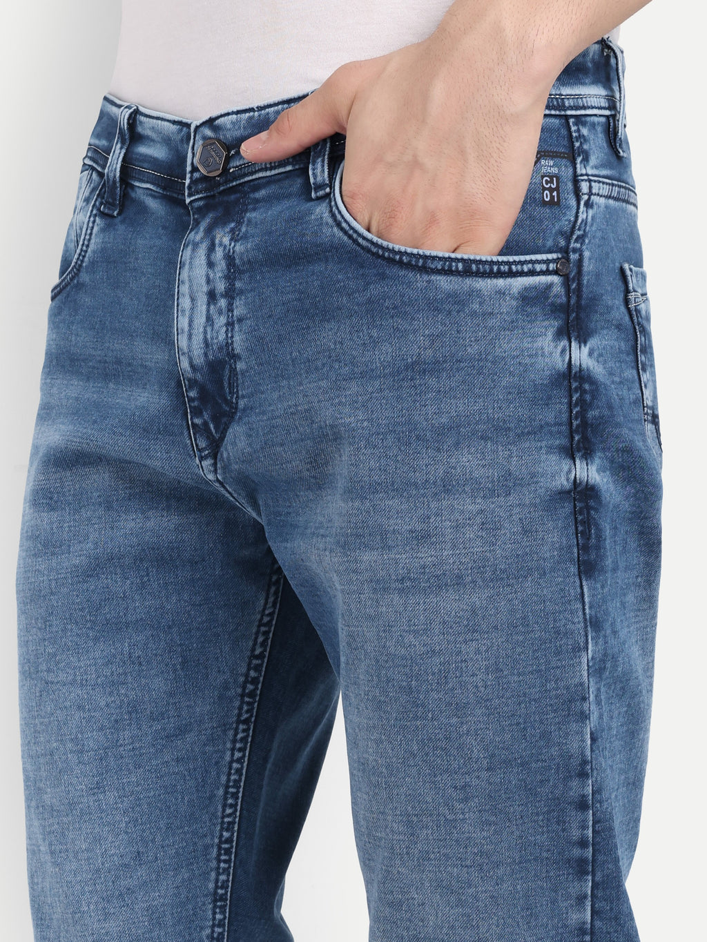 Indigo Blue Men's Pant Stretchable