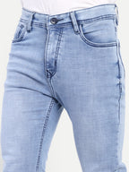 Sky Blue Bell Bottom jeans for men