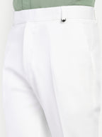 White Men's Formal Bootcut trousers | Office Wear & Party Wear