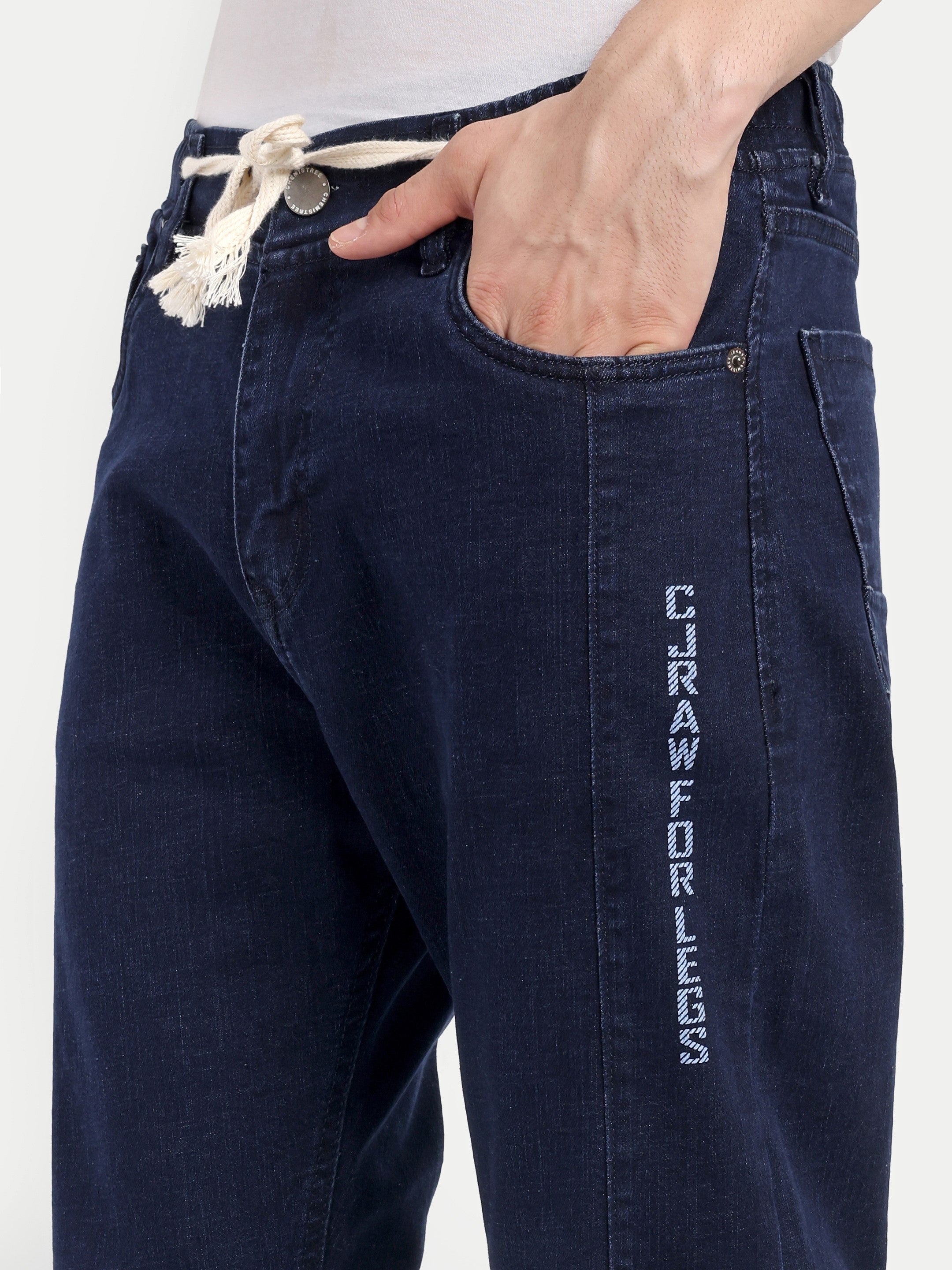 Indigo Blue Men's Surgical Jeans | Carrot Fit