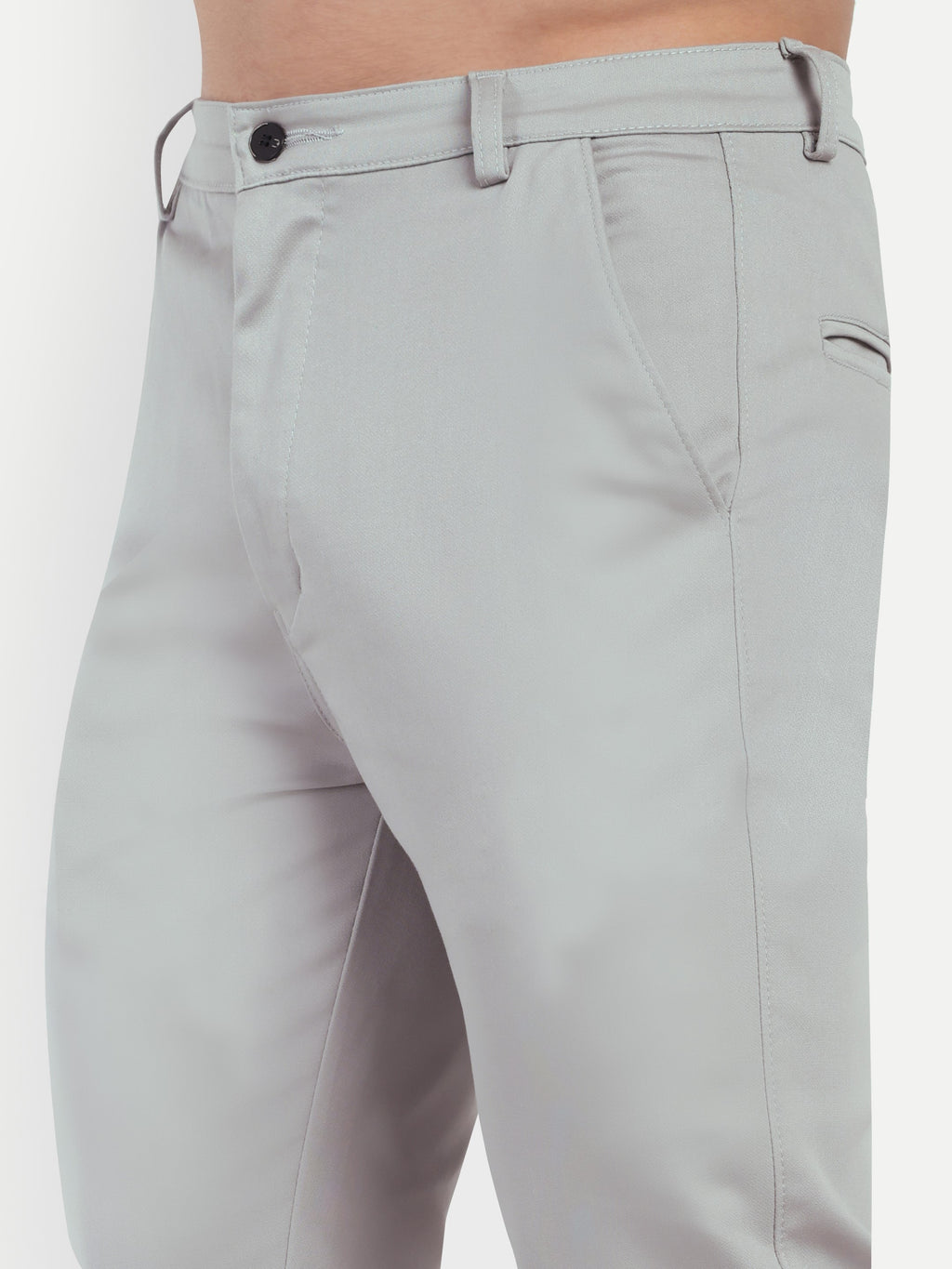 CHEMISTREE Men's Cotton Chinos Pants | 100% Safe Dye | Slim Fit Casual & Office Wear Trousers Bottle Green