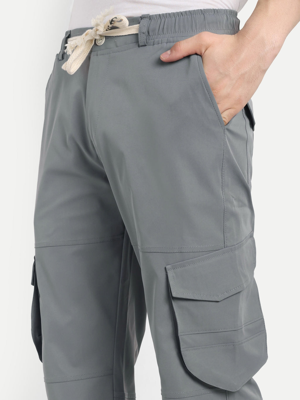 Dark Grey Men's Urban Style Cargos | Korean Fashion