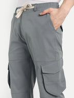 Dark Grey Men's Urban Style Cargos | Korean Fashion