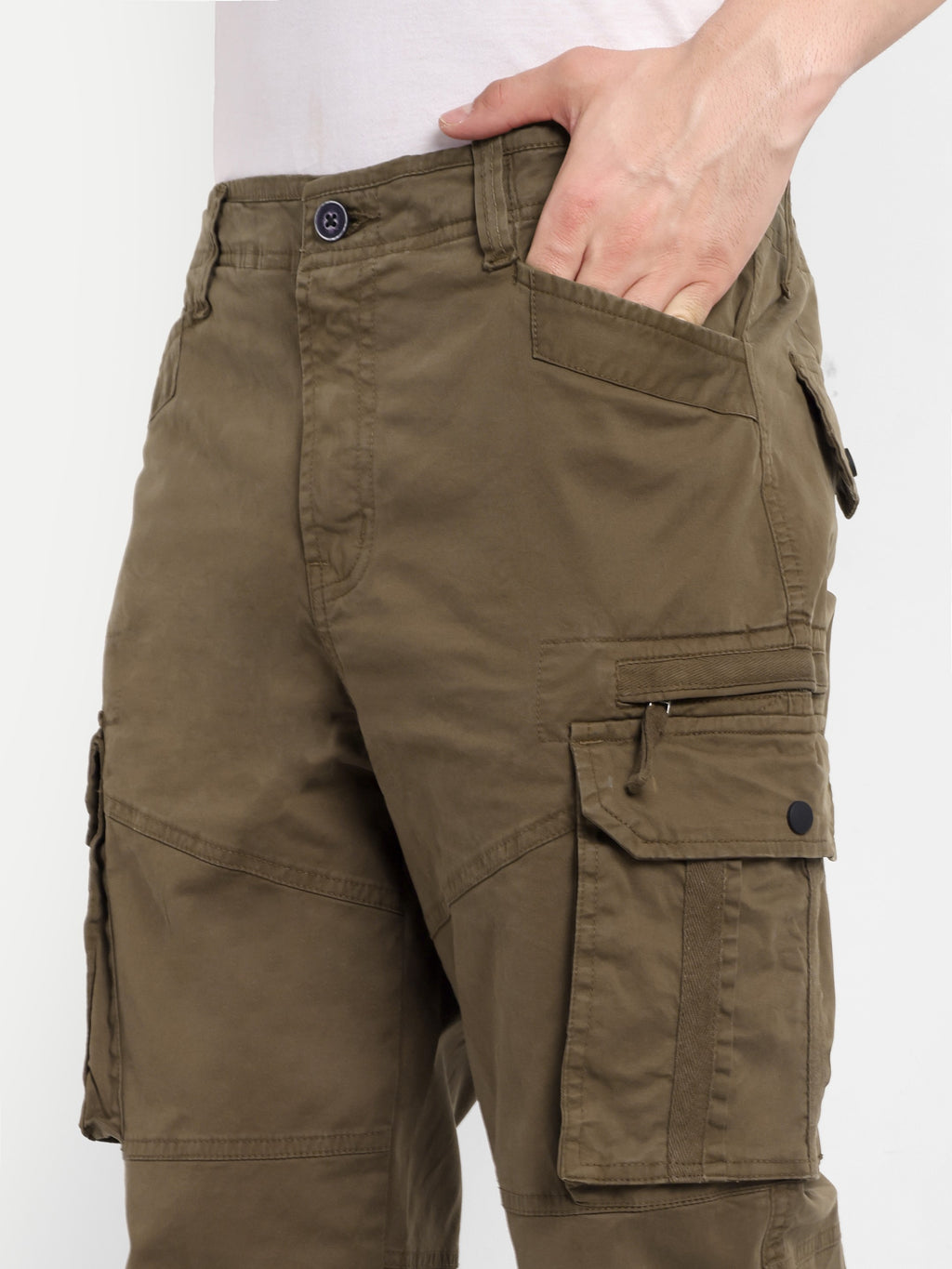 Earth Brown Men's Cargo | Straight Fit