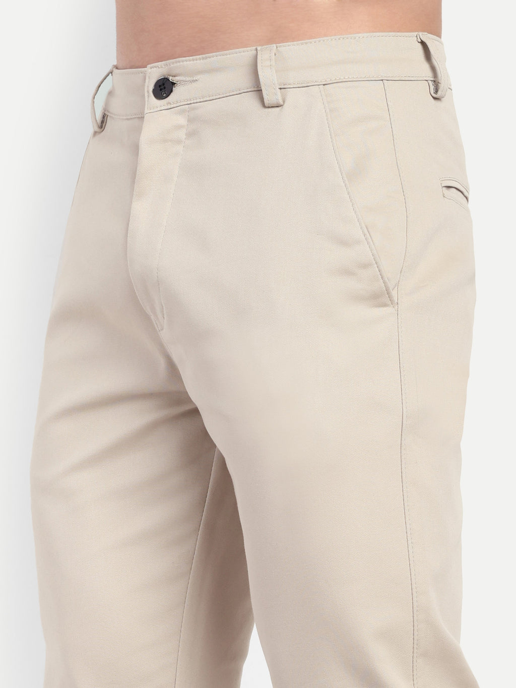 CHEMISTREE Men's Cotton Chinos Pants | 100% Safe Dye | Slim Fit Casual & Office Wear Trousers Bottle Green