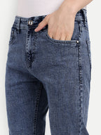 Blue Men's Pant Stretchable