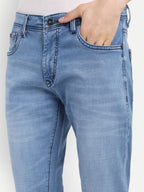 Sky Blue Men's Pant Stretchable