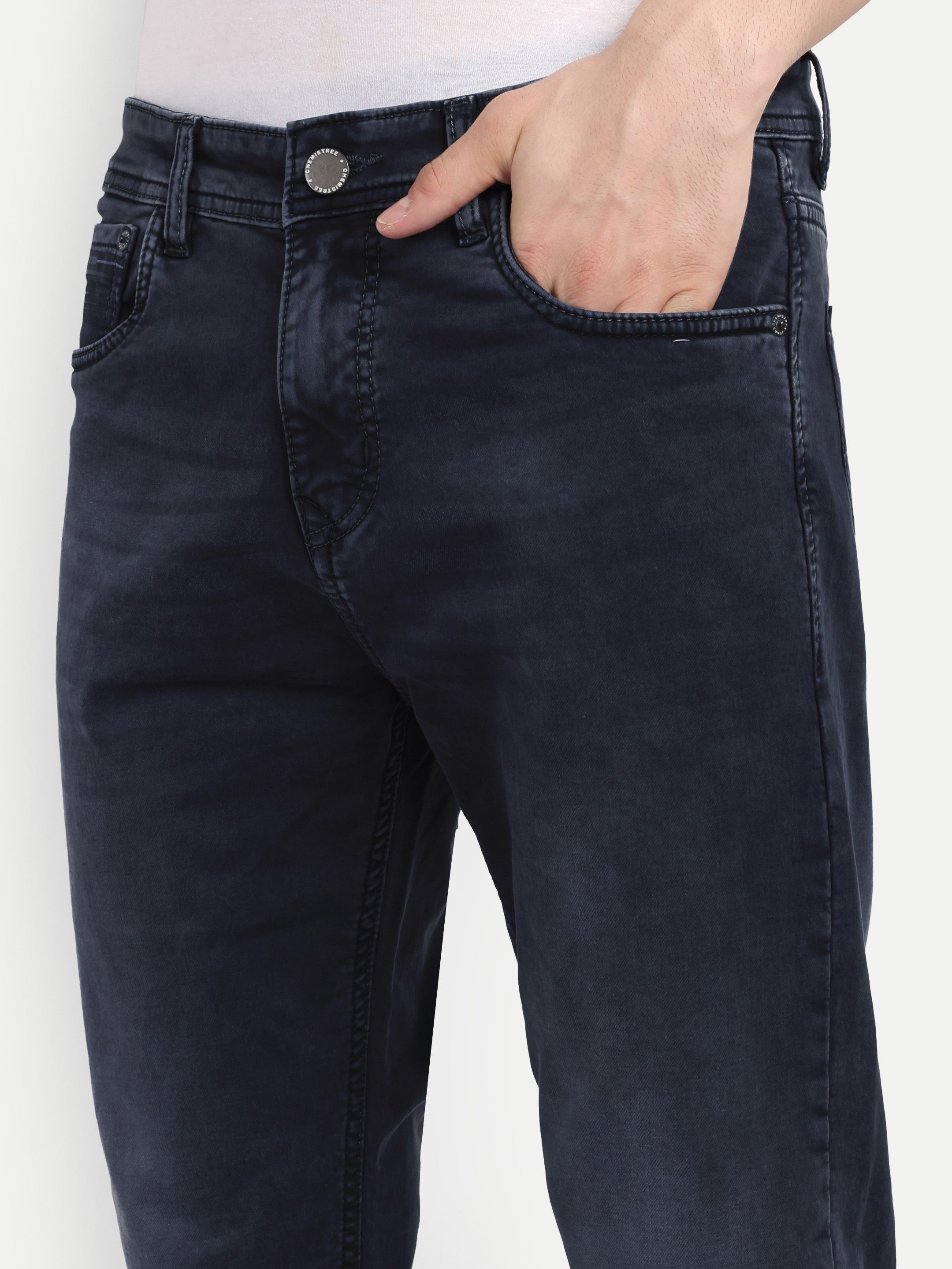 Deep Navy Men's Stretchable Pants