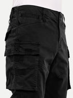 Black Men's Cargo | Straight Fit
