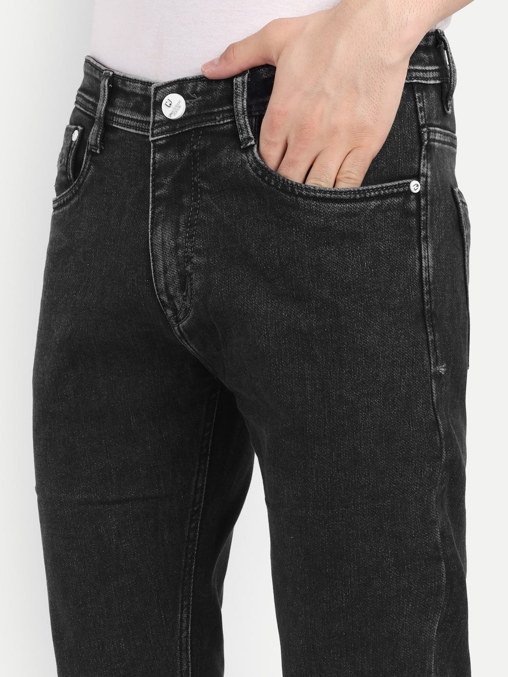 Men’s Carbon Black Jeans | Slim Fit