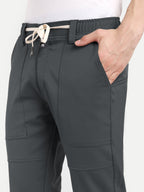 Dark grey  Men's  Stretchable Pant